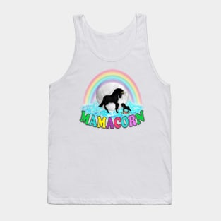 Unicorn. Mother Mamacorn and Baby Unicorn Tank Top